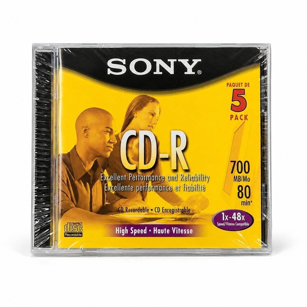 Sony CD-R 700MB 80 Min Blank Recordable CD CDQ80L3 1x-48x NEW SEALED
